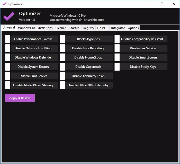 Optimizer下载,系统优化清理工具,系统优化清理