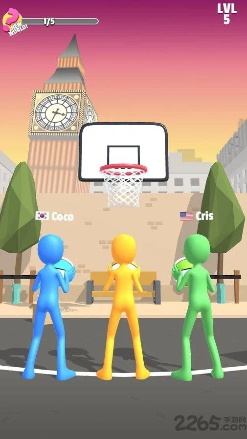 five hoops破解版下载,fivehoops,篮球游戏,io游戏